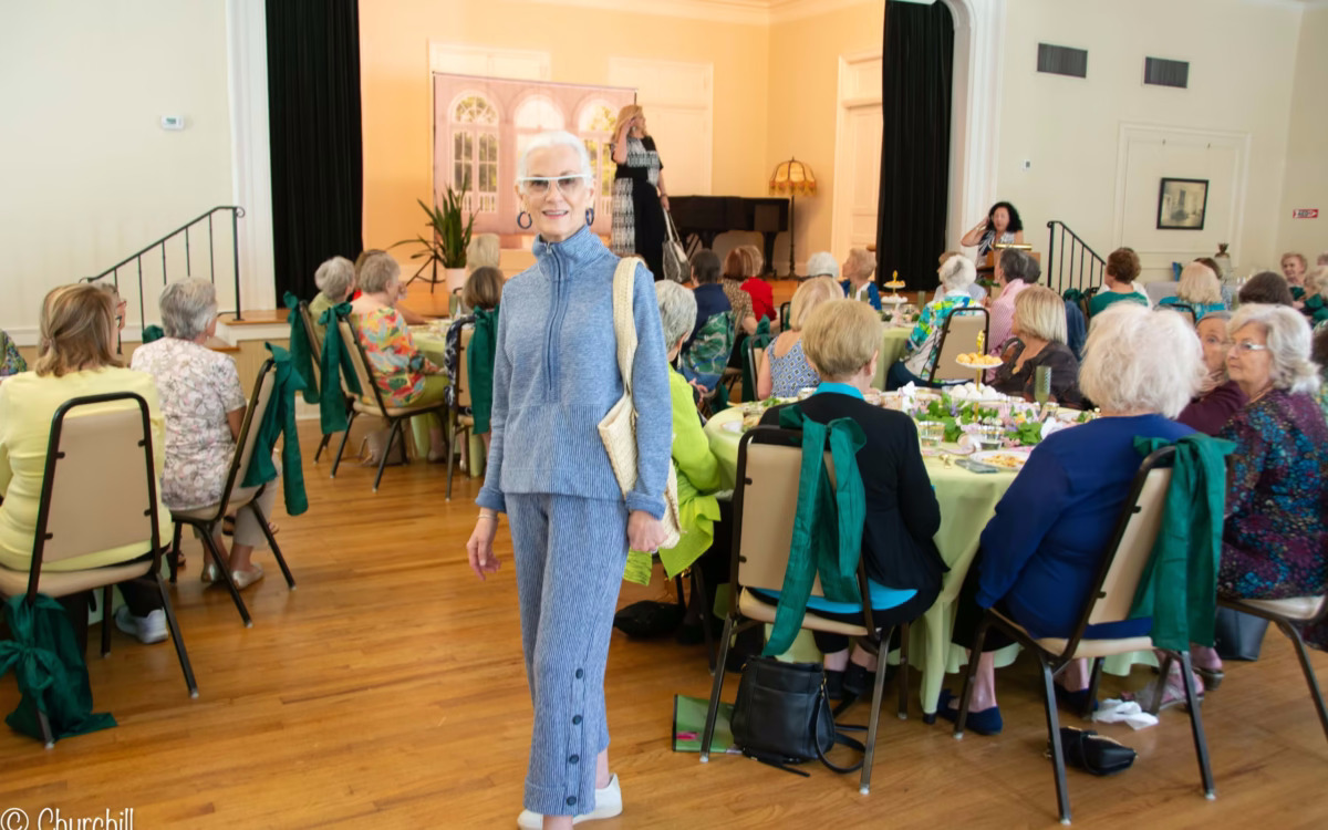 Members at a social celebration